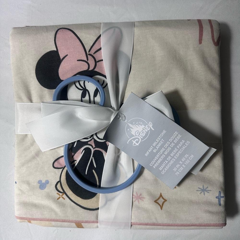 Disney Mickey and Minnie Infant Milestone Blanket